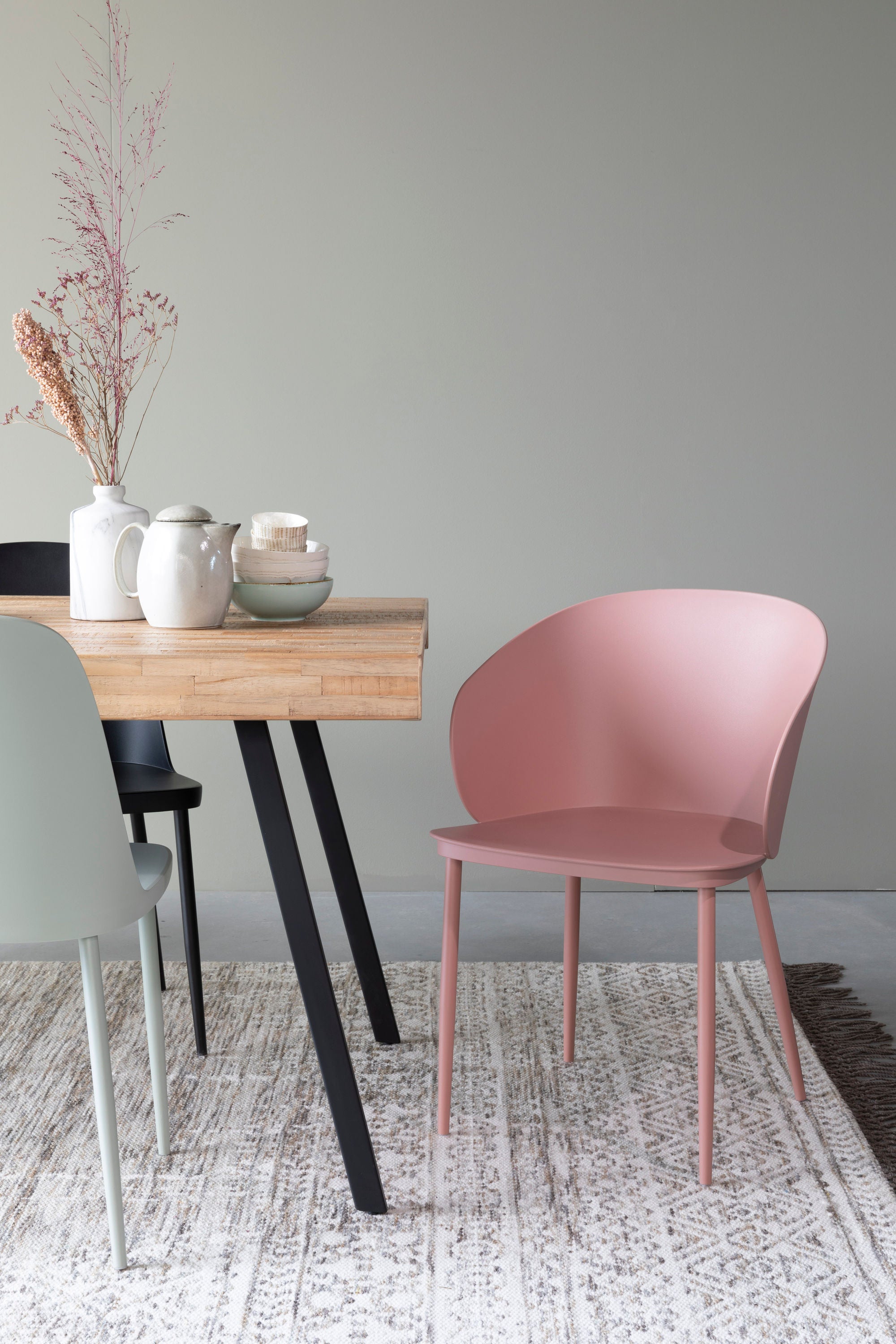 Set of 2 Gigi All Pink Dining Chair